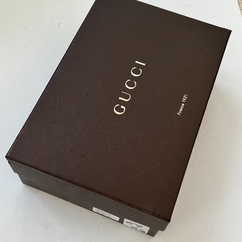 Gucci black studded sandal heels size 38.5 - Picture 8 of 13